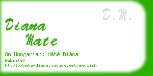 diana mate business card